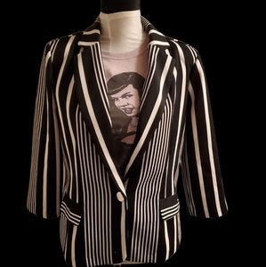 New York Clothing Co. Black/White Blazer